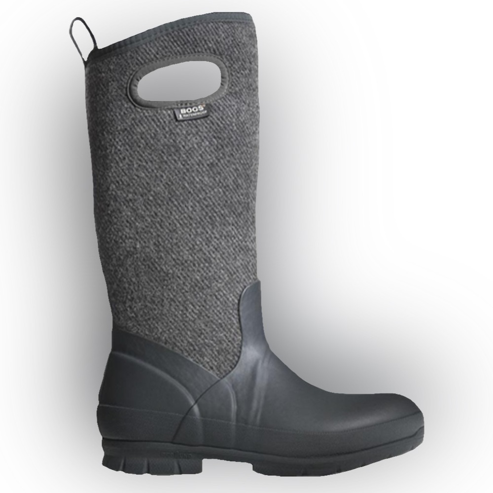 NWT Bogs Crandall Wool Boots Dark Gray